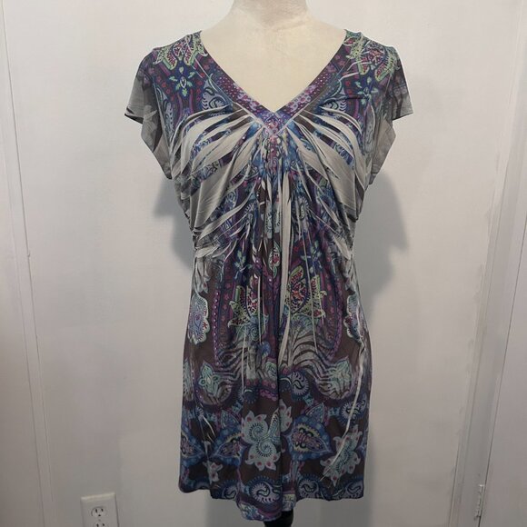 One World Purple Multicolor Top - Picture 2 of 4
